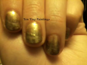 Gold Gradient Nail Art design / by Shelly Najjar at Ten Tiny Paintings